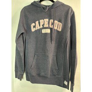 Cuffy's Cape Cod Women’s Hoodie Medium Gray Retro Pullover Sweatshirt Y2K beach